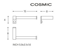 MEDIDAS PORTARROLLOS SIN TAPA DERECHO METRIC COSMIC